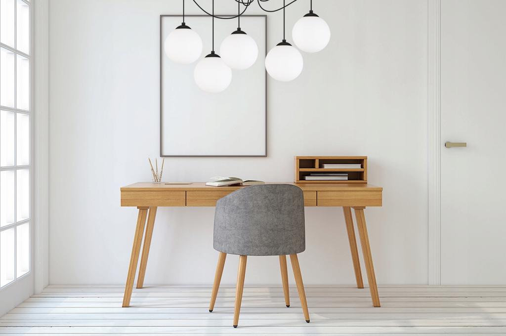 CEILING HANGING LAMP SPIDER BALL BLACK LED 15cm