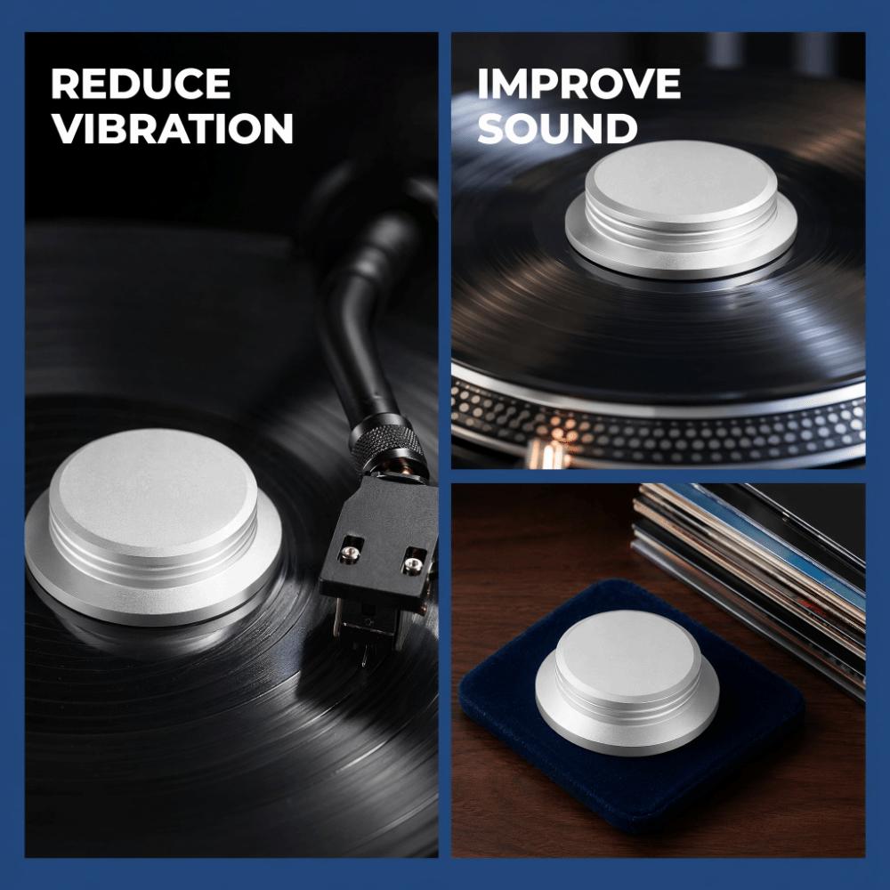 Vibration Reduction HiFi Disc Stabilizer Aluminum Alloy Record Weight Clamp for Turntable