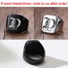 Vnox Heavy A-Z Initial Stamp Ring for Men Gold Color Solid Stainless Steel Signet Ring Chunky Punk Finger Jewelry Customize Gift