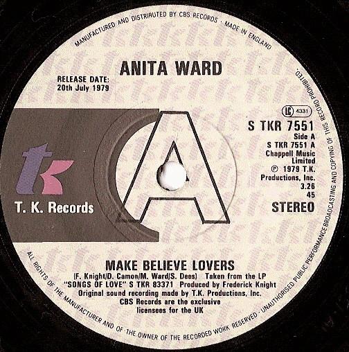

7inch Record ANITA WARD Make Believe Lovers STKR7551PROMO T.K. 1979 UK SoulFunk Used