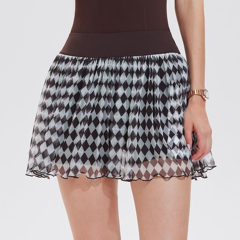 Womens Sport Skort With Built-in Shorts Lightweight Breathable Tennis Running Yoga Skirt Fitness Activities