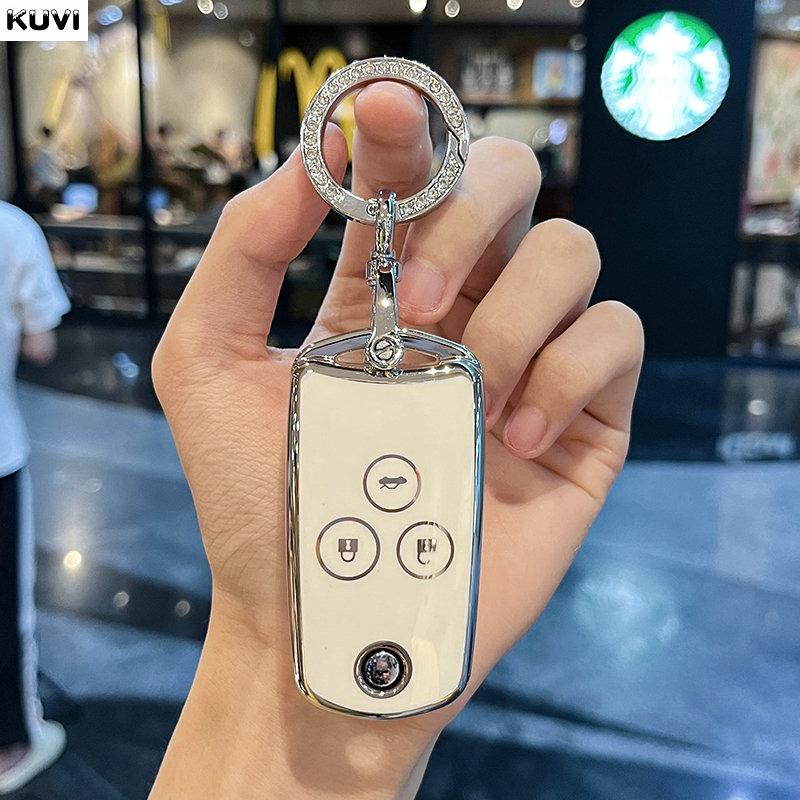 Custodia Copri Portachiavi Intelligente in TPU con Flip Automatico Adatta per Honda Civic Fit Accord Crv Hrv Jazz Odyssey Adatta per Acura Tl Tsx Zdx Rsx Crz 2 3 Pulsanti