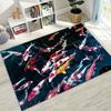 Luxurious Lucky Koi Fish Yin Yang Carp Cartoon Rug for Bedroom Living Room Sofa Home Doormat Decor,Large Kids Non-slip Floor Mat
