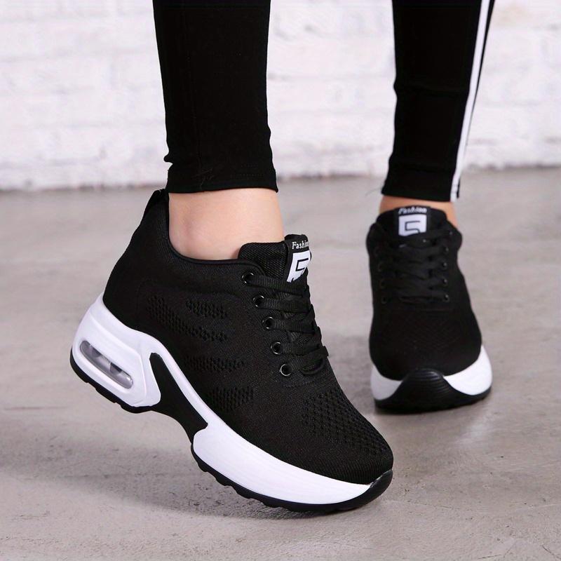 Women's Low-Top Lace-Up Sneakers - Breathable Fabric Upper, Cushioned ComfortWhite Casual Shoes for All-Season Casual Attire, Ladies Sneakers