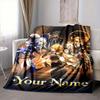 Custom 1Pc Grand Fantasy Stage Name Fleece Flannel Blanket Soft Warm Cozy Office Throw For Bedroom Couch Travel Birthday Xmas Gift