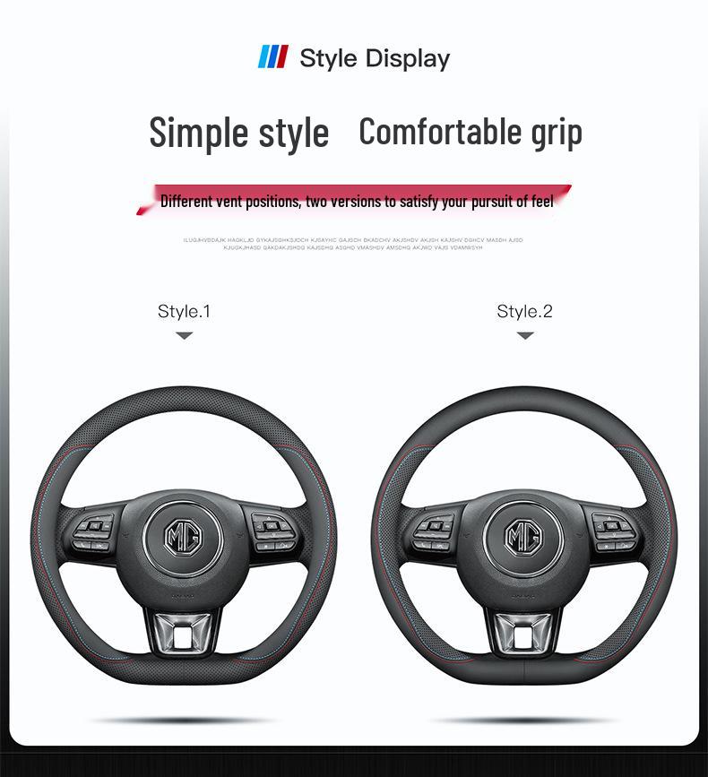 Pokrowiec na kierownicę z prawdziwej skóry dla MG5, MG6, MG7, MG4MG, Navigator HS, Ruixing 3SW, Ruiteng ZS