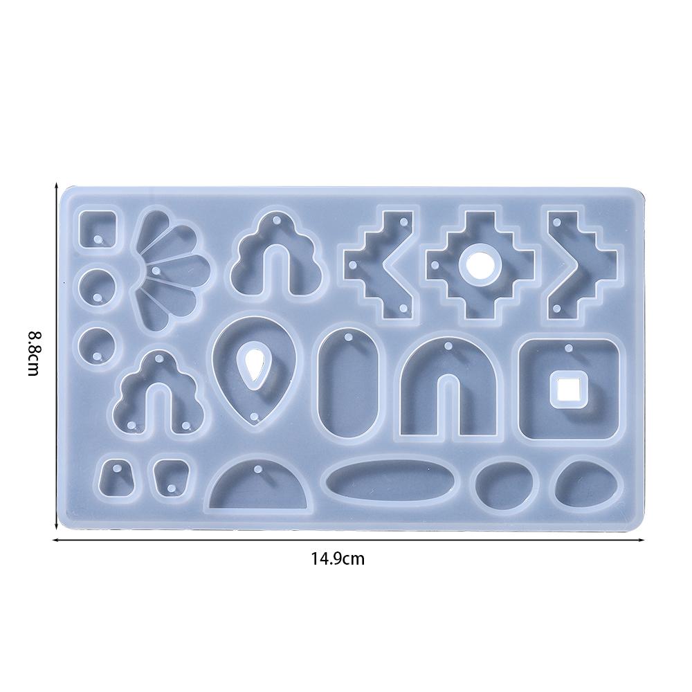 Earring Pendant Silicone Mold Epoxy Resin Jewelry Making Molds Heart Leaves Moon DIY Charms Pendant Mould Creative Jewelry Craft