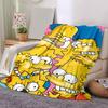 1Pc Simpsons Family Portrait Blanket Soft And Comfortable Casual Warm Camping Travel Christmas Halloween Gift M921910