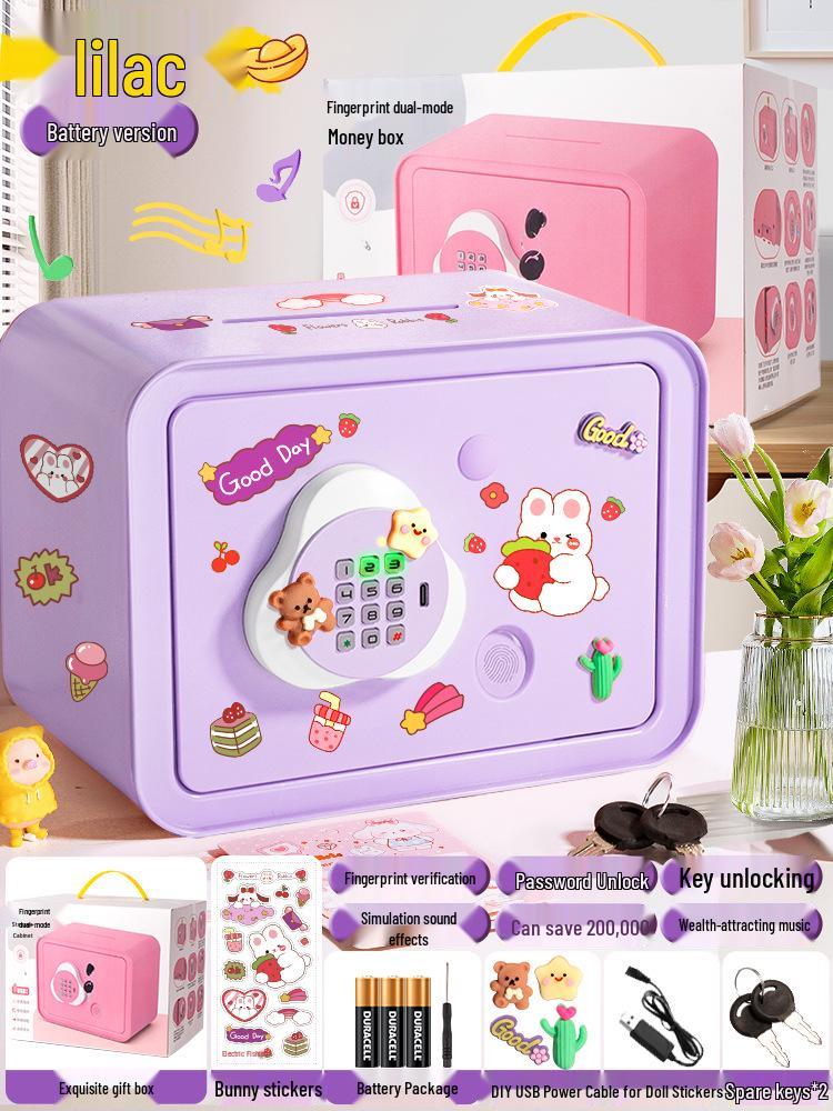 2024 Large Capacity Password Piggy Bank for Girls