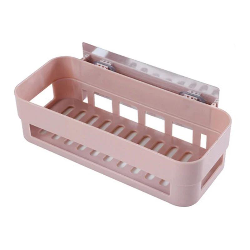 Organizator Raft Baie Toaletă Adeziv Coș Depozitare Șampon Gel Decor Raft Colț Duș Accesorii