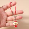 3pcs Cute Resin 3D Christmas Tree Snowman Phone Chain Women Girls Phone Strap DIY Keychain Pendants Mobile Lanyard Jewelry Gift