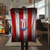 Stoke City Football Club Flanelldecke mit Aufdruck, Hohe Qualität, Bequem für alle Jahreszeiten, Heimdekoration, Wärme und Komfort