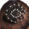 Furling Ladies Crystal Snood Dancing Elastic Balle Pearl Hair Nets Headwear Bun Net Hair Bun