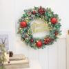 Corona de Navidad 35/40 cm Colgador de Puerta Prehecho, Decoración Festiva para la Entrada del Hogar Decoración de Navidad