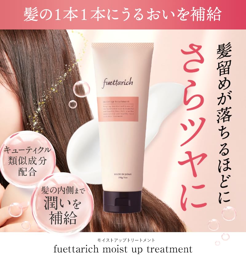 Fuettarich Treatment [Includes Instructions and Certificate of Appreciation] Rinse-Off, Salon Exclusive, Silicone-Free, 150g (Single Item)