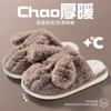 Cotton slippers winter new indoor fluffy slippers home home home non-slip warm puppy couple cotton drag girl