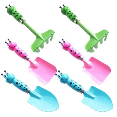 Felimoa Children's Shovel, Rake, Sand Play, Clam Digging Set (3 Types, 6 Pieces Total)