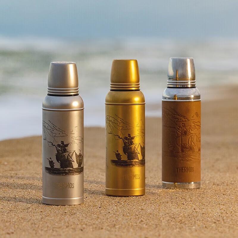 Thermos Retro Nautical Serie Edelstahl Isolierflasche