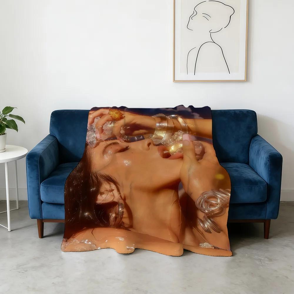 Singer K-Kali Uchis Sincerely Blanket Super Warm Comfortable Plush Throw Blanket Child Home Sofa Bedroom Gift