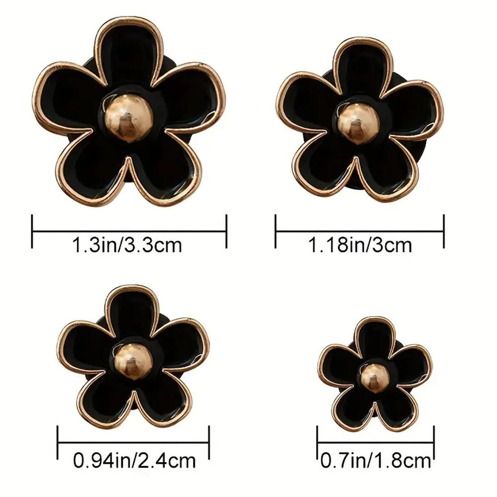 4pc/set Flower Car Outlet Vent Perfume Clips Daisy Car Interior Aromatherapy Fresheners Diffuser Clips Air Outlet Decor Clip
