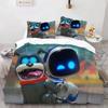 Astro Bot Cute Cartoon Bedding Set Duvet Set Single Double Bed King Size Bed Set Adult Boys Bedroom Duvet Cover Pillow Case