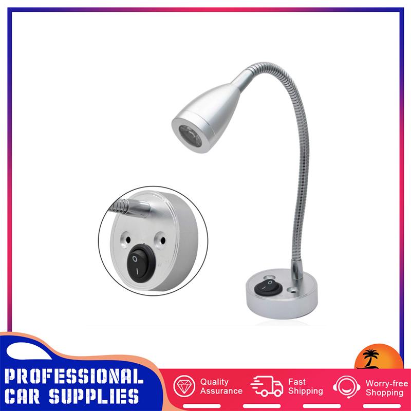 3500K 12V RV Interior Reading Lamp Warm LED Switch Spot Reading Light Accessories Van Caravan Boat Motorhome Yacht Boat Truck