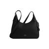 Ella 36 Logo Zip Closure Leather Underarm Shoulder Bag Large Women Shoulder Bag Black CCE47-QBBK