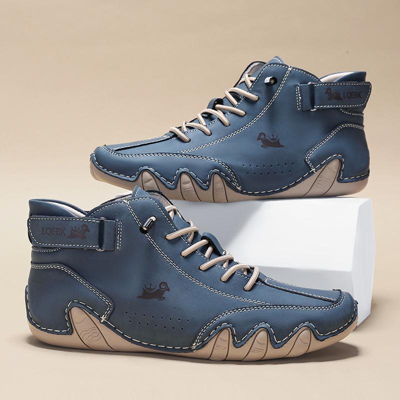 Women's High Top Sports Shoes Comfortable Lightweight Non Slip Walking Loafers Fashionable Lace Up Outdoor Bottomed Ankle Boots