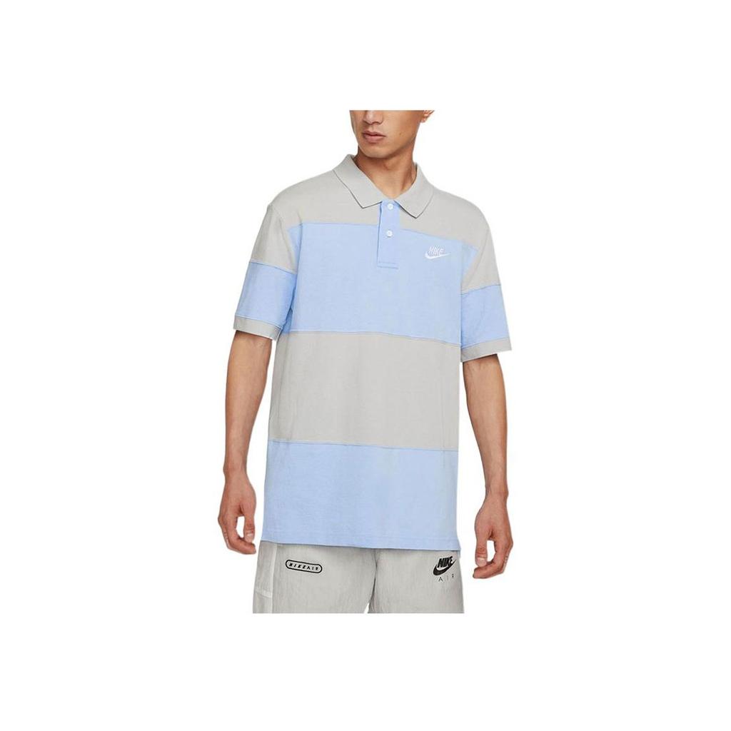 New Nike Sportswear Essentials Series Polo Shirt Men's Light Sea Blue DM6951-097