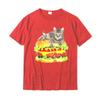 Hamburger Space Cat T-Shirt Funny Kitty Tee Women T Shirt Prevalent Women Top T-Shirts Fashionable T Shirts