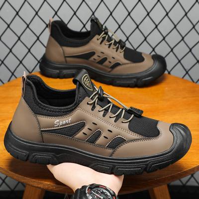 Fashion Breathable Mens Casual Tooling Shoes Outdoor Comfortable Hiking Shoes Outdoor Lightweight Soft-soled Walking Shoes Sneakers 2025