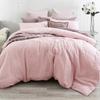 100% Washed Linen Duvet Cover And Pillowcases Natural France Flax Quilt Cover Breatherable Ultra Soft Farmhouse Bedding