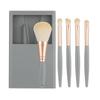 Make-up-Pinsel-Set mit Spiegel, komplettes Set, superweiches Fell, ein Set mit Gesichtspuder- und Lidschatten-Pinsel-Set in Box, tragbares kleines Set