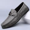 New Men's Business Shoes Italian Style Penny Loafers For Men Handmade Leather Moccasins Driving Shoes Non-Slip Slip On Flats