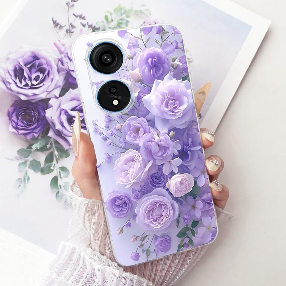 For OPPO Reno8 T 5G CPH2505 / Reno8 T CPH2481 (Reno 8T 4G) Cute Flower Butterfly Cat Painted Case Soft Silicone TPU Phone Cases