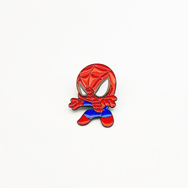 Spider-Man Alloy Brooch: Creative Cartoon Metal Badge Accessory