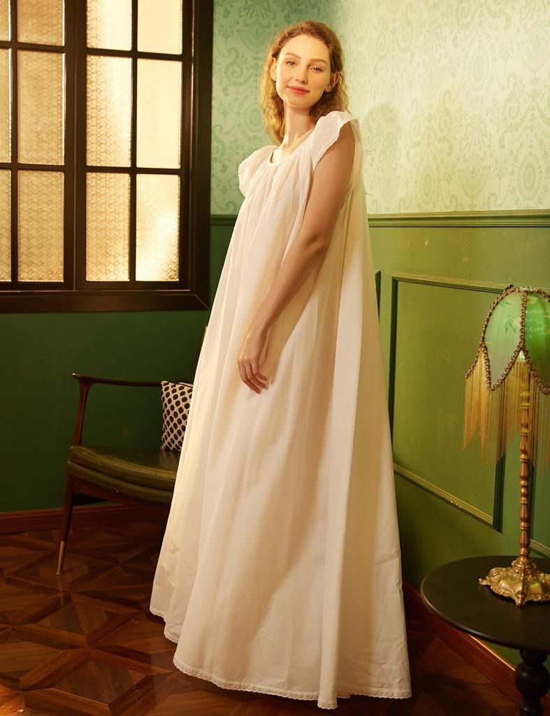 BEAUTELICATE Cotton Winter Women's Nightgown, Pajamas, Loungewear, Dress, Maternity, Spring, Summer, Autumn,