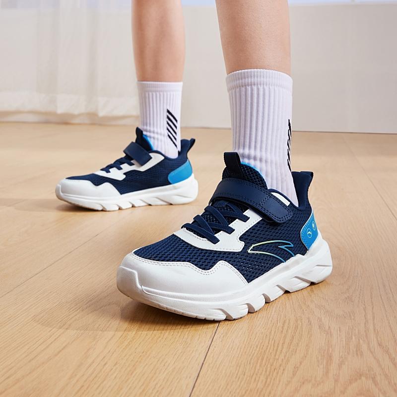Anta Kids Non-Slip Breathable Low-Top Running Shoes Kids sneaker Blue White A12435567-6