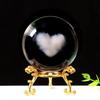 Creative Crystal Figurines Clear Orb Celestial Sphere Valentines Day Gift Graduation Keepsake Christmas Decorations Desk Accesso