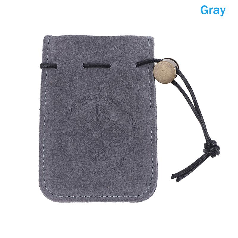 

Портативная сумка для хранения украшений Браслеты Кольца Коровья кожа Держатель для украшений Сумка-органайзер Серьги Ожерелье Квадратный кошелек для монет серый