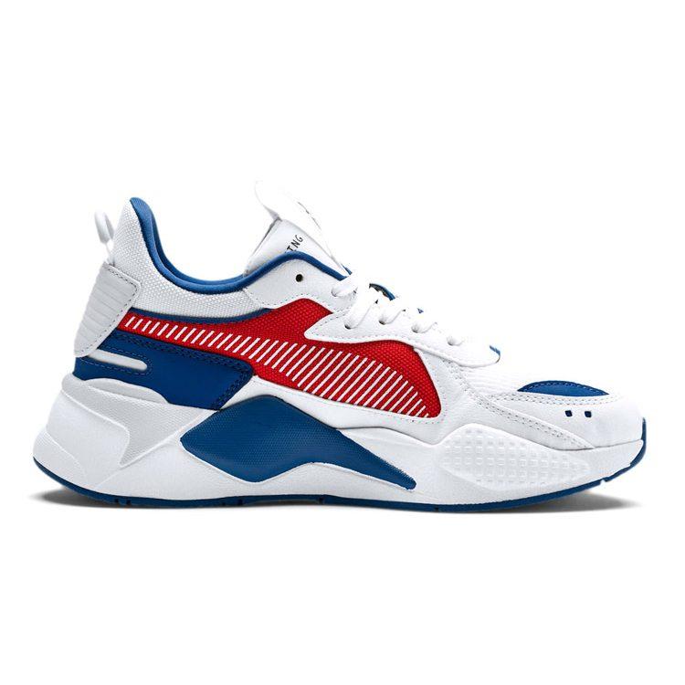 Puma RS X Hard Drive Comfortabele En Trendy Lage Sneakers Kind Lifestyle Schoenen Wit Blauw Tieners 370644-03