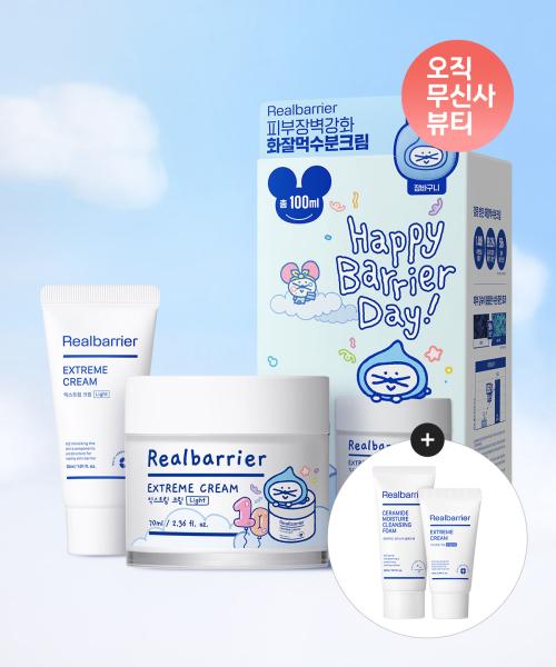 Real Barrier [Специальный набор деревни погон] Extreme Cream Light 70 мл+30 мл Специальный подарок в корзине для покупок Подарок Extreme Cream Light 25 мл NONE