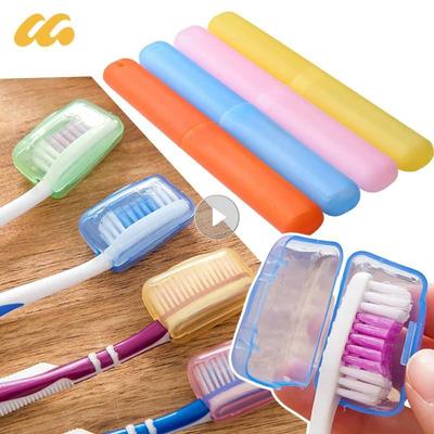 1/5 Stück Zahnbürstenabdeckung Reise Wandern Camping Zahnbürste Schutz Halter Etui Box Röhrenabdeckung Tragbare Zahnbürsten Gesundheitsschutz