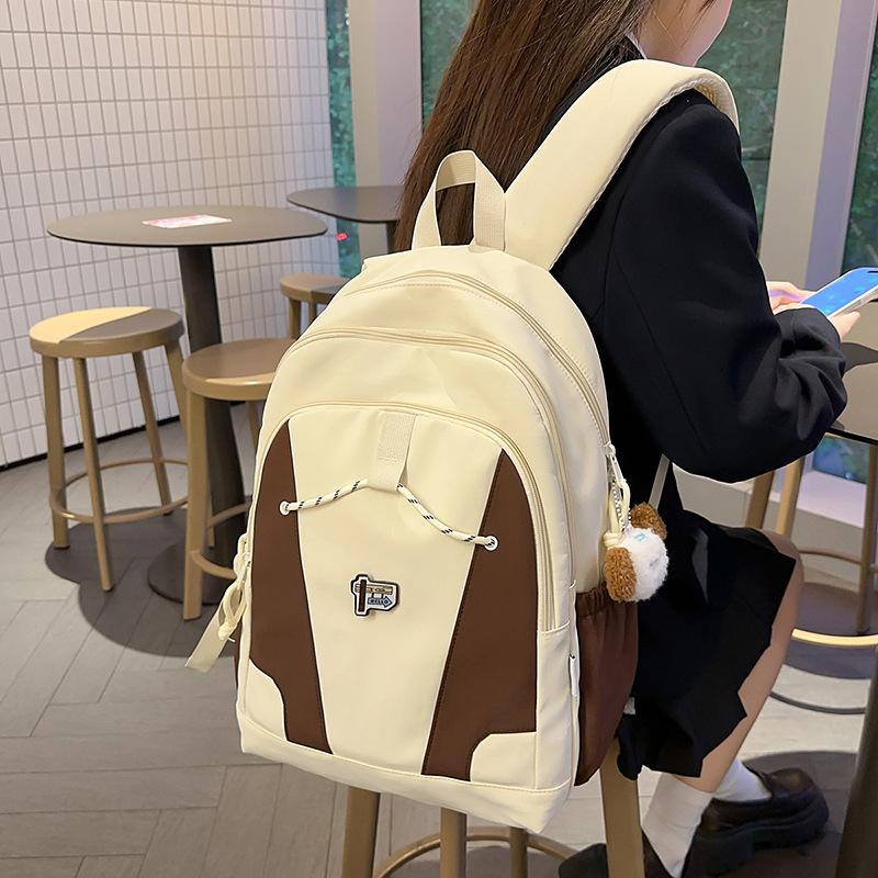 Schoolbag American retro campus schoolbag junior high school girl high school student backpack male tide large capacity travel light backpack