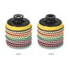 10pcs 3 inch Diamond Flexible Wet Polishing Pads Grinding Disc + 1pc Backing Pad for Granite Marble Stone Ceramic Tile Concrete