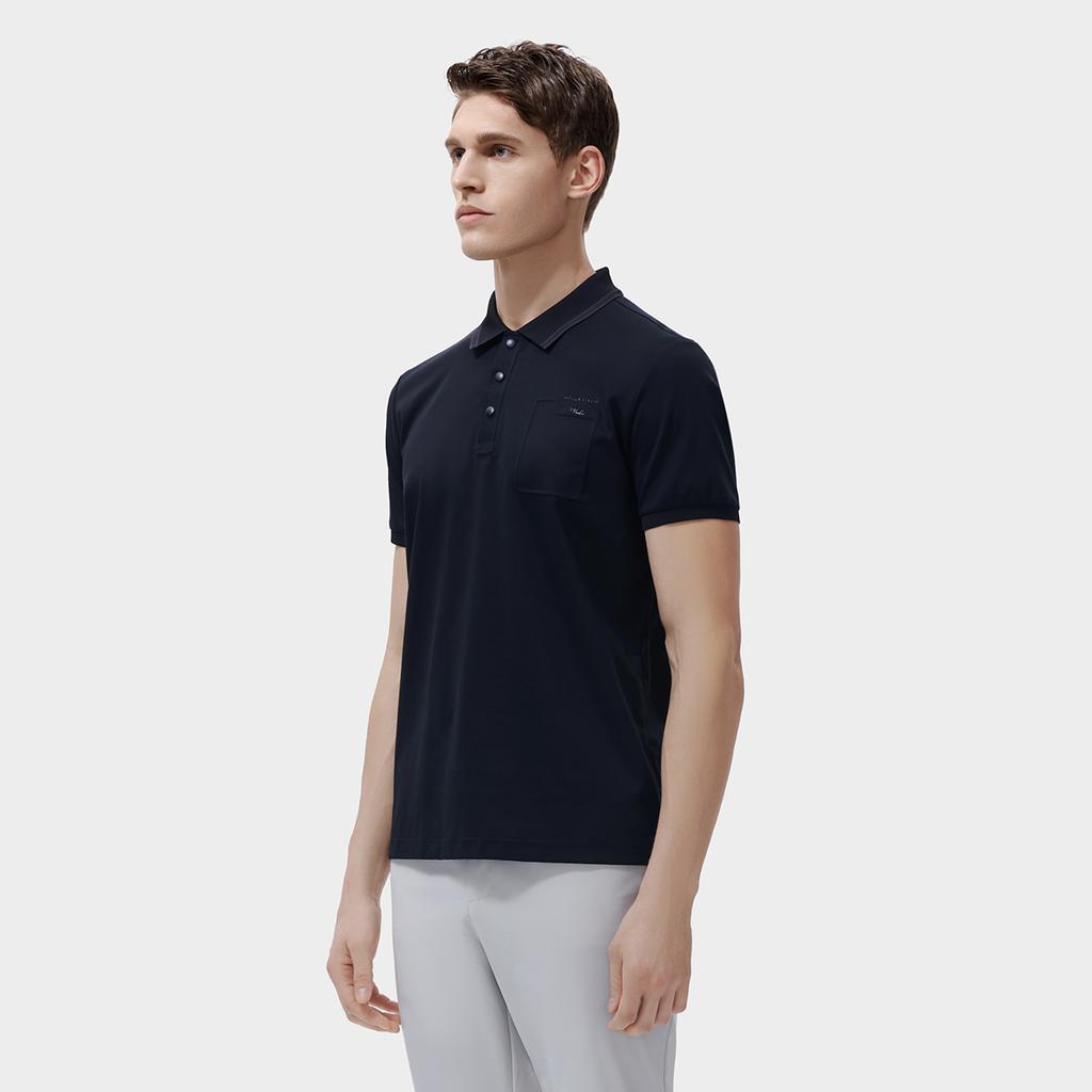 New FILA Polo Shirt Men's Jet Black F11M317107F-BK