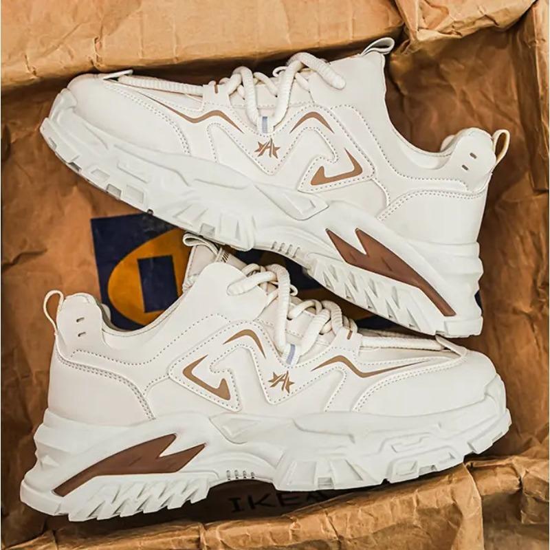 Buty Męskie Sneakersy na Platformie typu High-top Trend Wszechstronne Sportowe Rekreacyjne Grube Podeszwy Podwyższające Buty Toolingowe Zapatillas Hombre