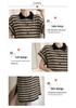 2026 Korean Striped Casual Maternity Polo Dress