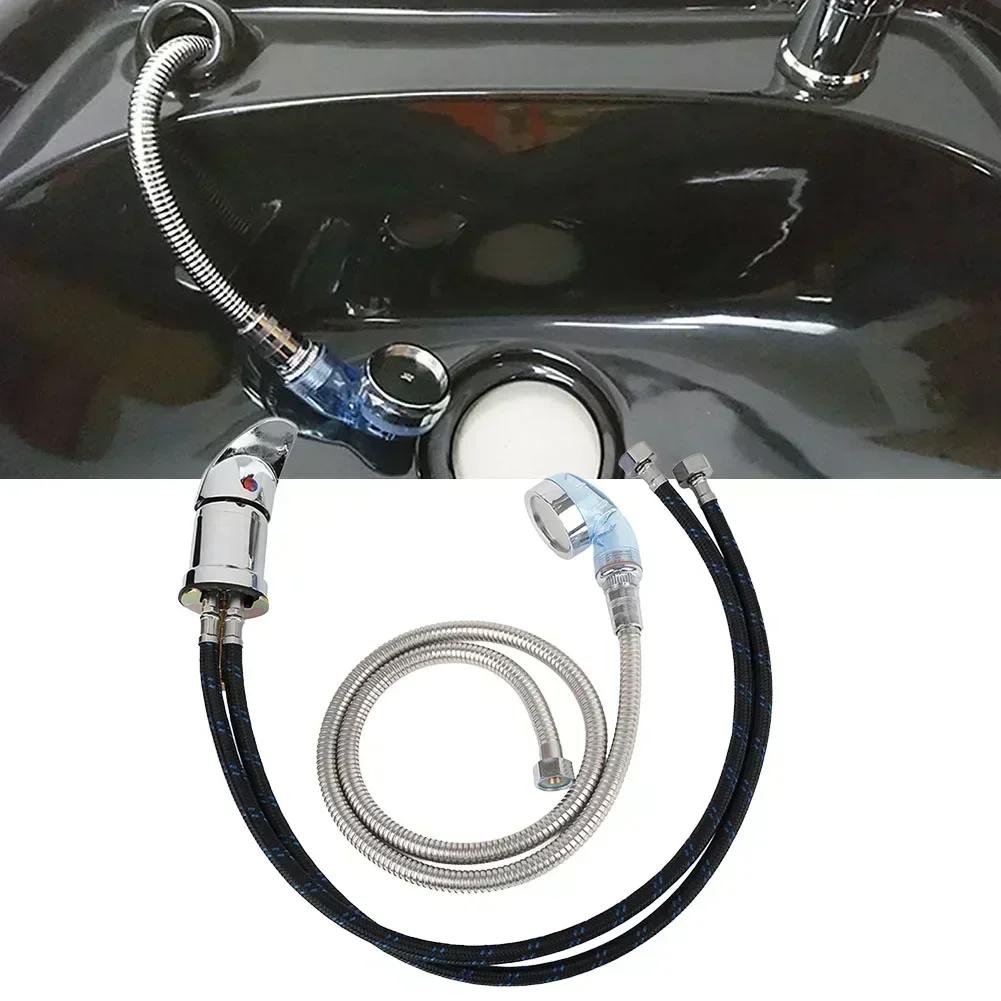 Galvanized Finish Barber Shop Faucet Busy Barber Shop Mounting Hole Compatibility Shiny Exterior For Barber Shops