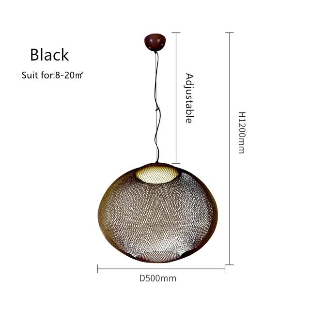 Modern Design Restaurant Pendant Light Metal Mesh LED Ball Light Living Room Dining Table Hotel Villa Home Decoration Lighting